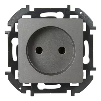 Розетка без заземления - Lexman Lilian - без шторок 16А 250В винтовые зажимы - титан