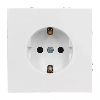 Розетка встраиваемая Mirkl Grace с заземлением цвет белый