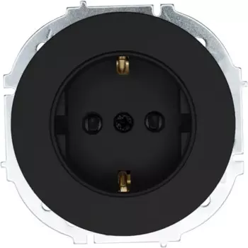 Розетка встраиваемая Osen цвет черный