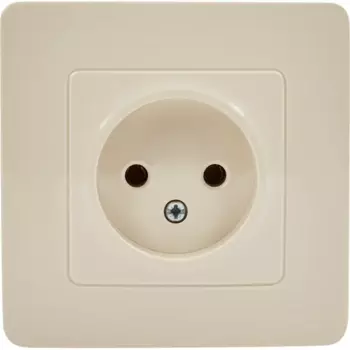 Розетка встраиваемая Systeme Electric Blanca без заземления без шторок 16 А цвет бежевый