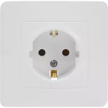 Розетка встраиваемая Systeme Electric Blanca с заземлением без шторок 16 А цвет белый