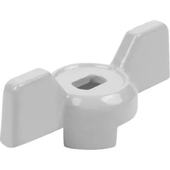 Ручка-бабочка для крана 1/2"-3/4" цвет белый