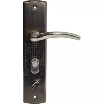 Ручка дверная межкомнатная на планке левая матовый никель