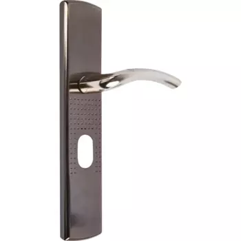 Ручка дверная межкомнатная на планке правая матовый никель