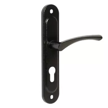 Ручка дверная на планке HP 155, цвет черный