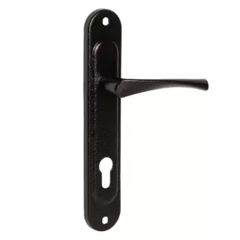 Ручка дверная на планке HP 185, цвет черный