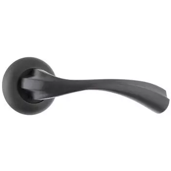 Ручка дверная на розетке C011Q15, цвет графит