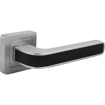 Ручка дверная на розетке Nova XM, цвет чёрный