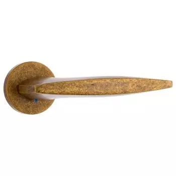 Ручка дверная на розетке SQUID URB9/HD ОВ-13, цвет античная бронза