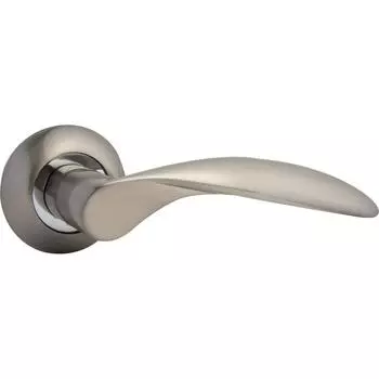 Ручка дверная на розетке Viola RM SN/CP3, цвет хром