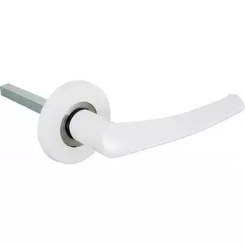 Ручка дверная на розетке Зенит-ЗЩ2.07 цвет белый