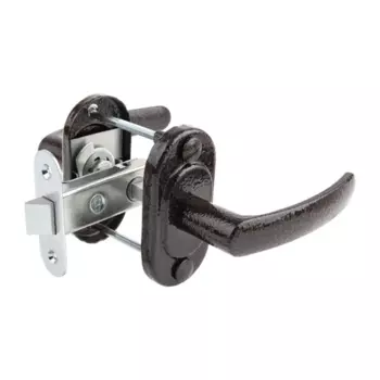 Ручка дверная входная на планке ЗЩ2.04, цвет медь