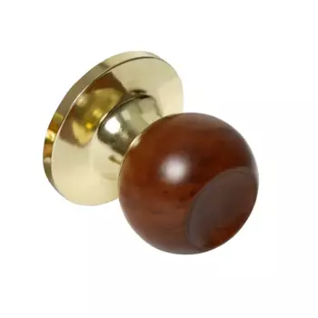 Ручка-кноб без запирания цвет дерево