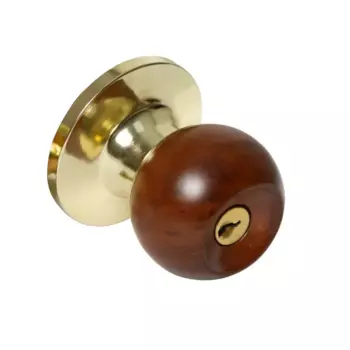 Ручка-кноб ключ/фиксатор цвет дерево