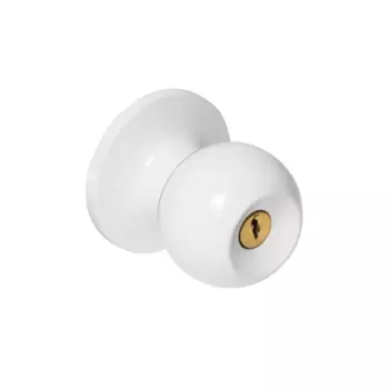 Ручка-кноб ключ/фиксатор цвет белый