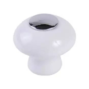 Мебельная ручка-кнопка Larvij белый