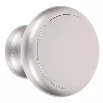 Ручка-кнопка мебельная 53 мм цвет матовый хром