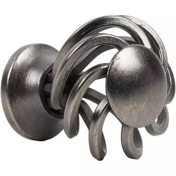 Ручка-кнопка Jet 188 сталь цвет серебро