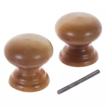 Ручка-кнопка ЙО Карельская береза М