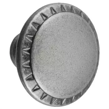 Ручка-кнопка мебельная Kerron 32 мм металл цвет черненый старинный цинк