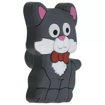 Ручка-кнопка "Кот" силикон цвет мультиколор