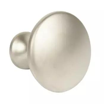 Мебельная ручка-кнопка 161 25x30 мм цвет матовый никель