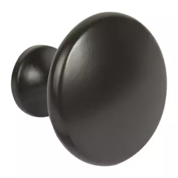 Мебельная ручка-кнопка 161 25x30 мм цвет кофе