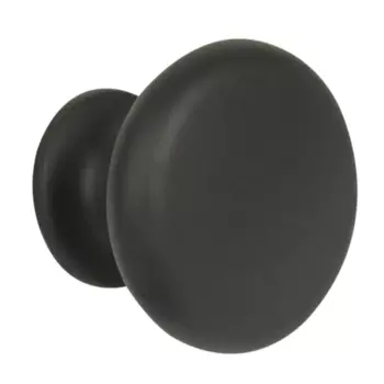 Мебельная ручка-кнопка 163 цвет матовый черный