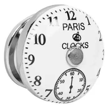 Мебельная ручка-кнопка белый 37 мм