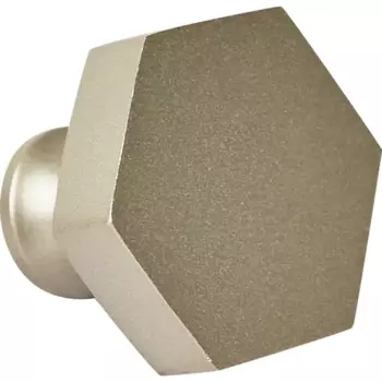 Мебельная ручка-кнопка 6101 матовый никель 30 мм