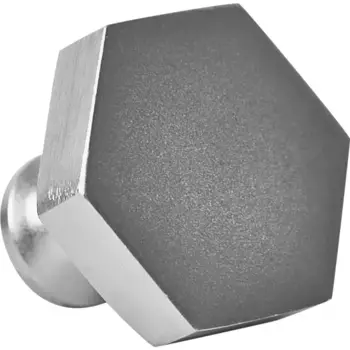 Мебельная ручка-кнопка 6101 хром 30 мм