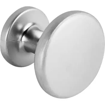 Мебельная ручка-кнопка 7501 матовый хром 30 мм