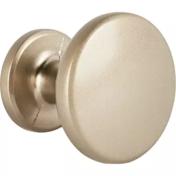 Мебельная ручка-кнопка 7501 матовый никель 30 мм