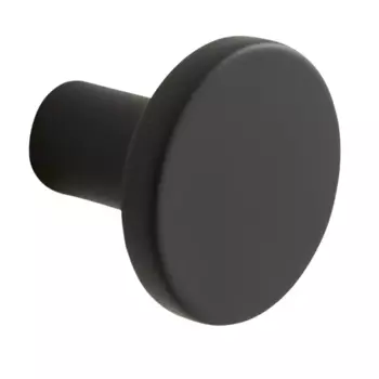 Мебельная ручка-кнопка Benny черная 25 мм