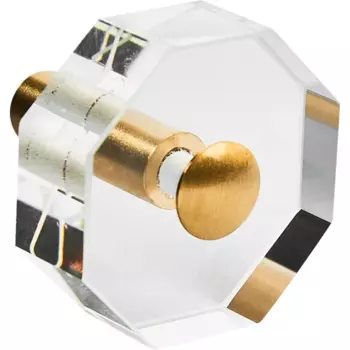 Ручка-кнопка мебельная Inspire 30 мм, цвет прозрачный