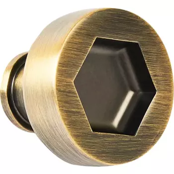 Ручка-кнопка мебельная Inspire 30 мм, цвет антик