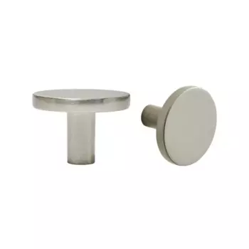 Ручка-кнопка мебельная Jamy 35 мм, цвет никель, 2 шт.