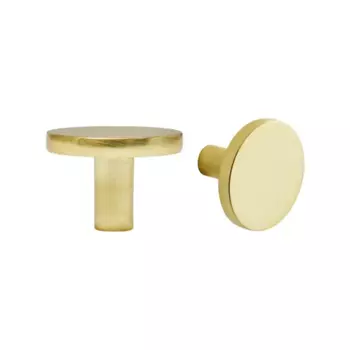 Мебельная ручка-кнопка Jamy латунь 35 мм 2 шт.