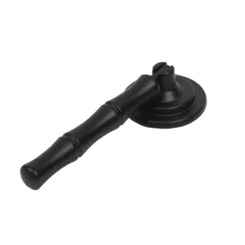 Мебельная ручка-кнопка Капля цвет черная