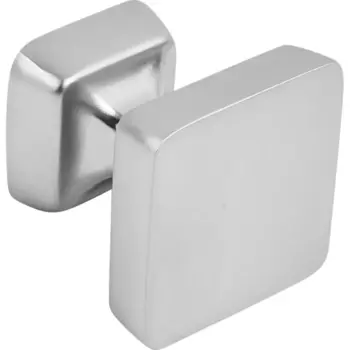 Ручка-кнопка мебельная Kerron 30x30 мм, цвет матовый хром