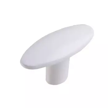 Мебельная ручка-кнопка белый