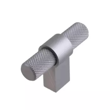 Мебельная ручка-кнопка штырь цвет графит