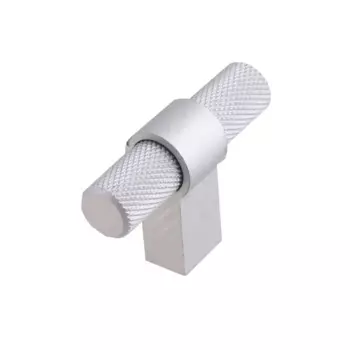 Мебельная ручка-кнопка штырь цвет хром