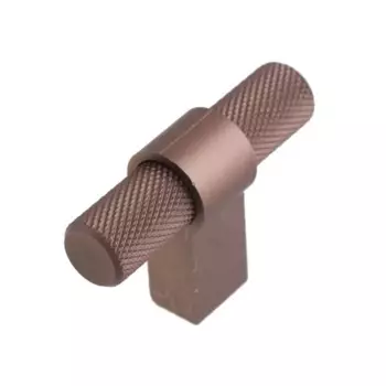 Мебельная ручка-кнопка штырь цвет медь