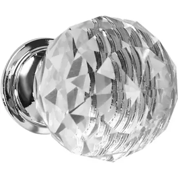 Ручка-кнопка мебельная Wilson 30x30 мм, цвет хром, 4 шт.