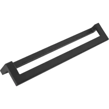 Мебельная ручка-профиль матовый черный 128 мм