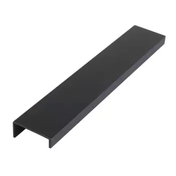 Мебельная ручка-профиль черная 128 мм