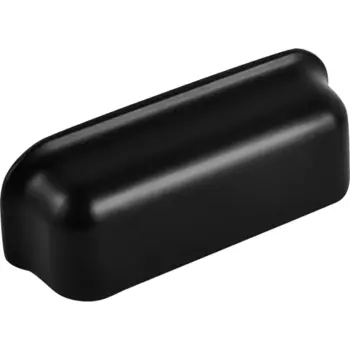 Мебельная ручка-ракушка матовый черный 96 мм