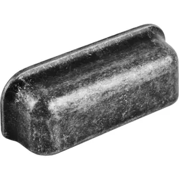 Мебельная ручка-ракушка серебро 96 мм