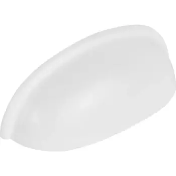 Мебельная ручка-ракушка белый 64 мм